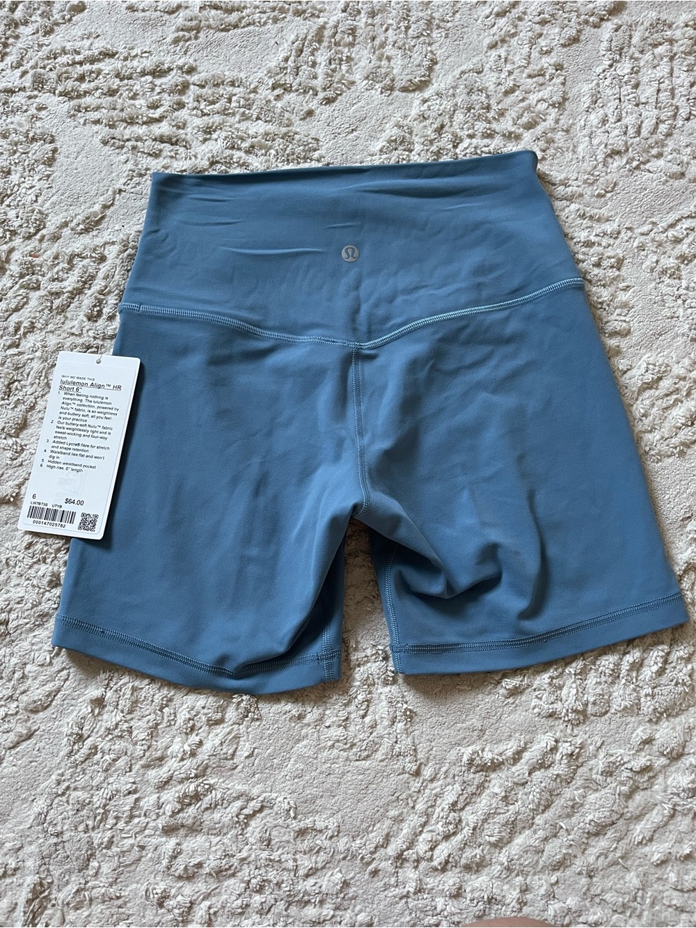 lululemon athletica High-Rise Bike Shorts in Slate Blue